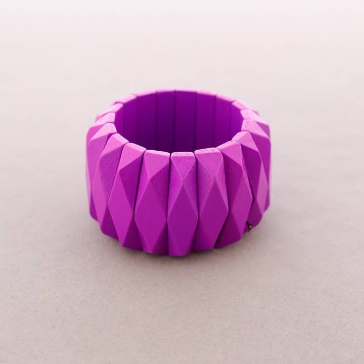La Cuerda De Sol – wholesale Snap-smycken – Elastiskt Armband Träpärlor