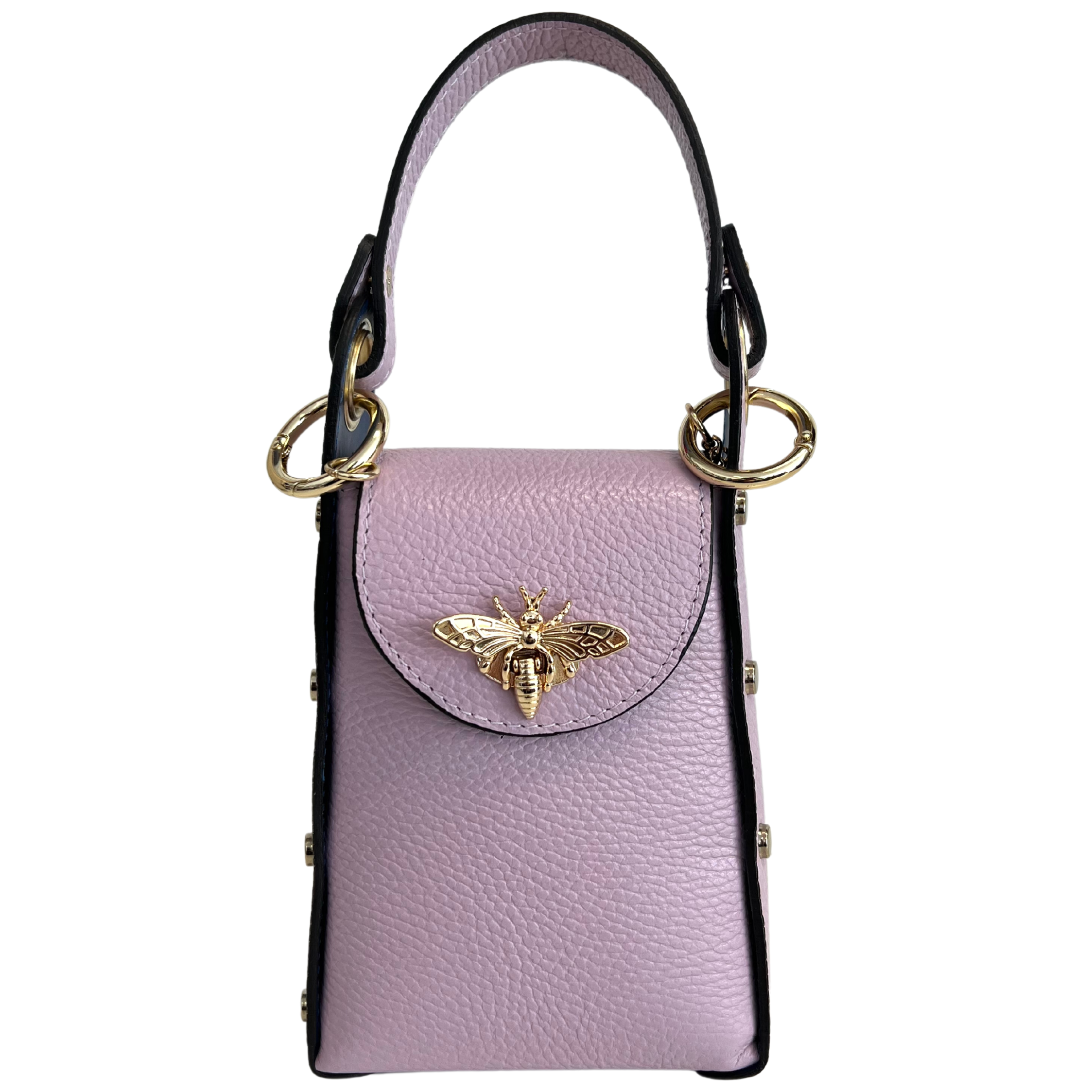 MODARNO - Wholesale Top Handle Bag - Women's - Modarno mini bag in genuine leather dollar with bee-shaped l37