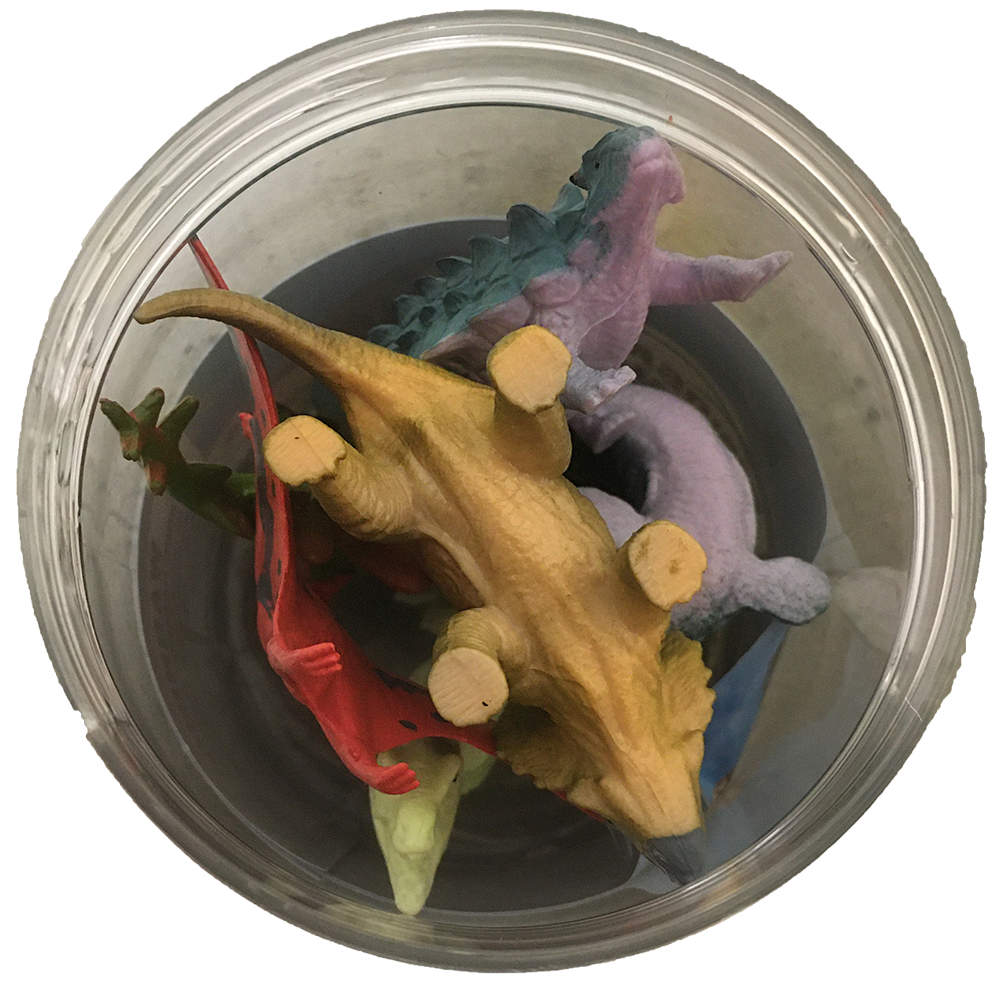 Texas Toy Distribution - Vendita all'ingrosso Figurina giocattolo - Bambini - Collezione di statuette in plastica Dinosaur World Dino da 7,6 cm2