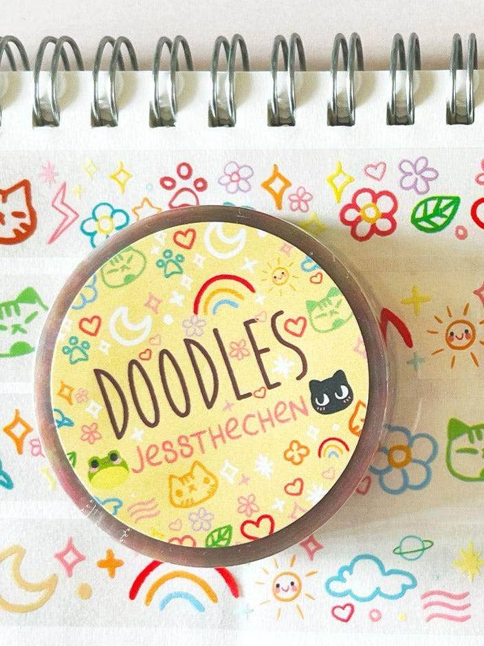 Clear Sticky Tape | Doodles for wholesale by Jessthechen