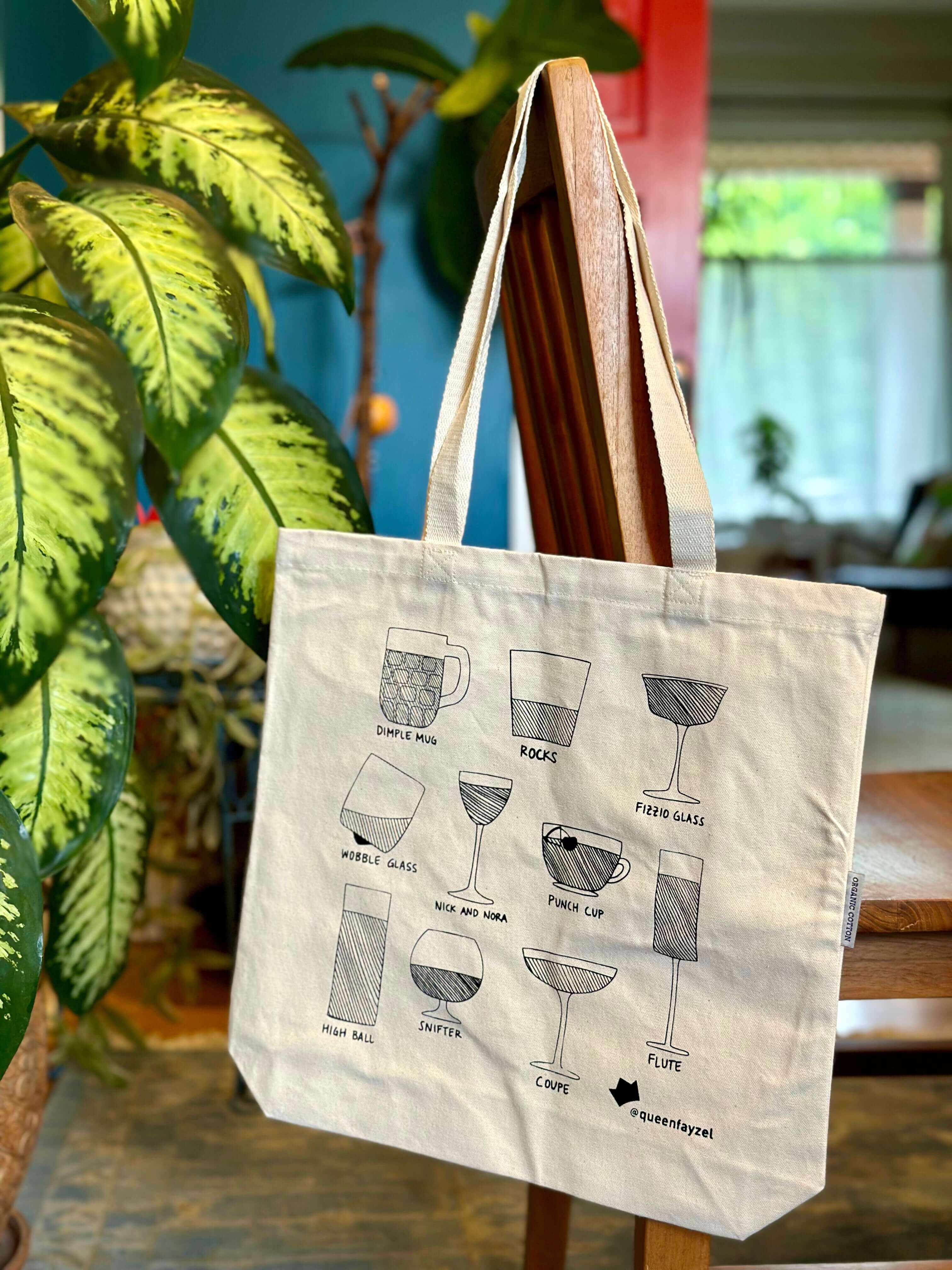 Queen Fayzel - Wholesale Tote Bag - Unisex - Drinkware Organic Canvas Tote Bag3