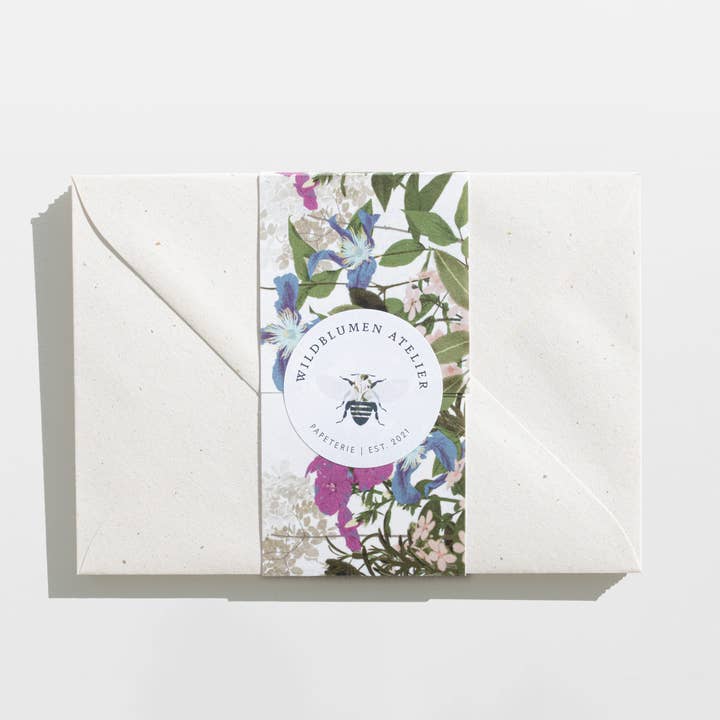 Wildblumen Atelier - Wholesale Envelopes - Envelopes 10-piece set made of Italian paper cream dotted4