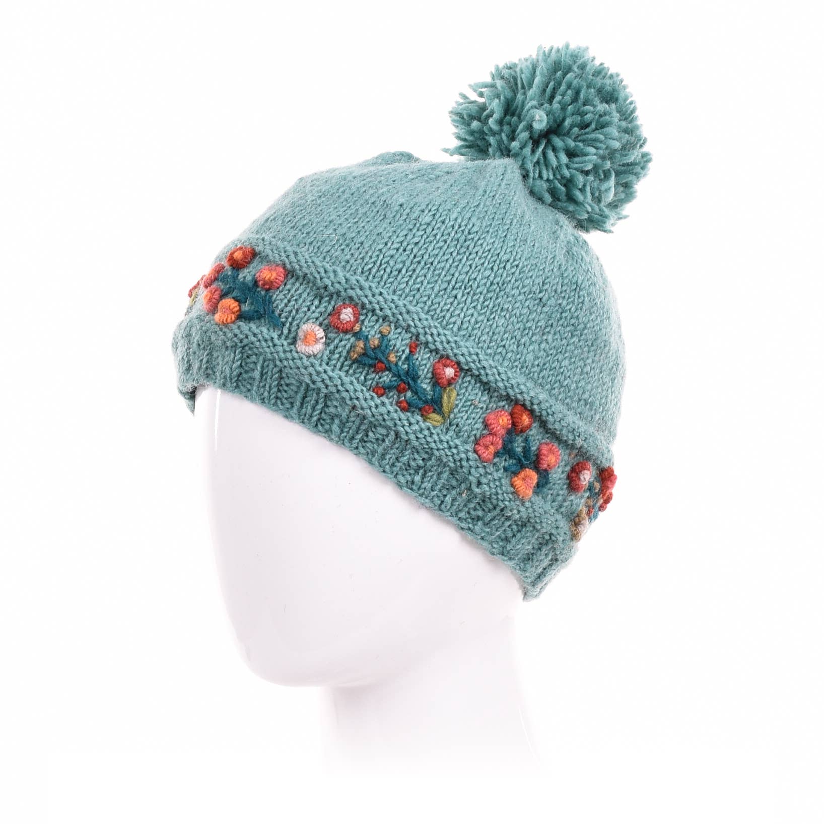 Lost Horizons Canada - Wholesale Beanie - Women's - Mathilde Wool Winter Beanie Hat with Embroidered Band0