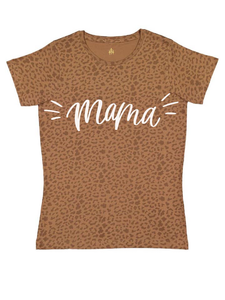 T-shirt unisexe Mama Brown Leopard pour femme pour la vente par Mackenzie Madison of Philadelphia