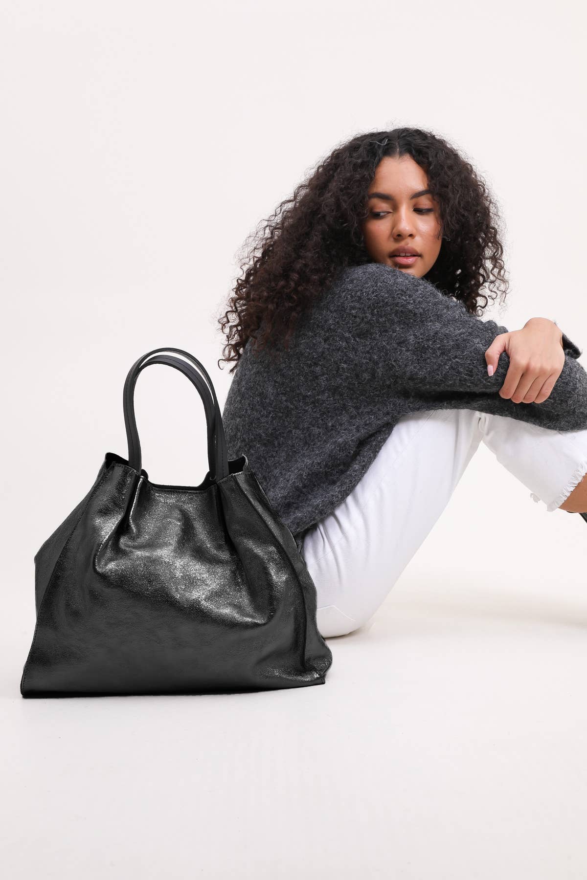 Cherry Paris - Wholesale Top Handle Bag - Women's - ETHEL METAL Bag- 3965B19