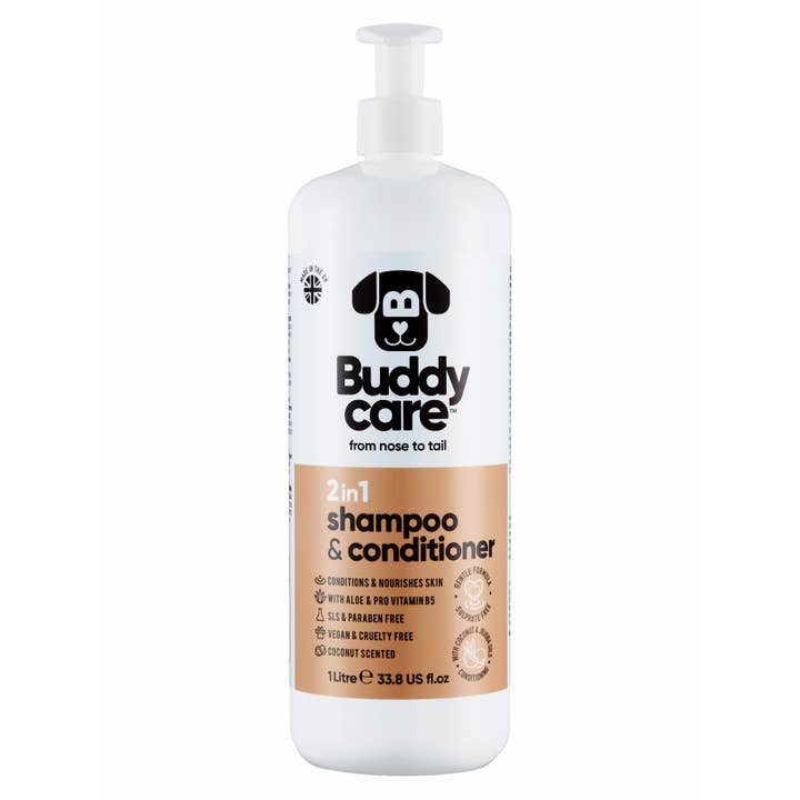 BuddyCare 2en1 Shampooing & Après-shampooing - Noix de Coco - 500ml pour la vente par IH Casa Decor