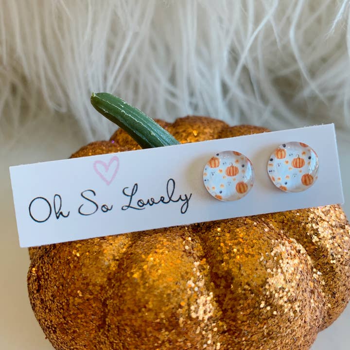 Brincos de abóbora e fantasmas por atacado de Oh So Lovely