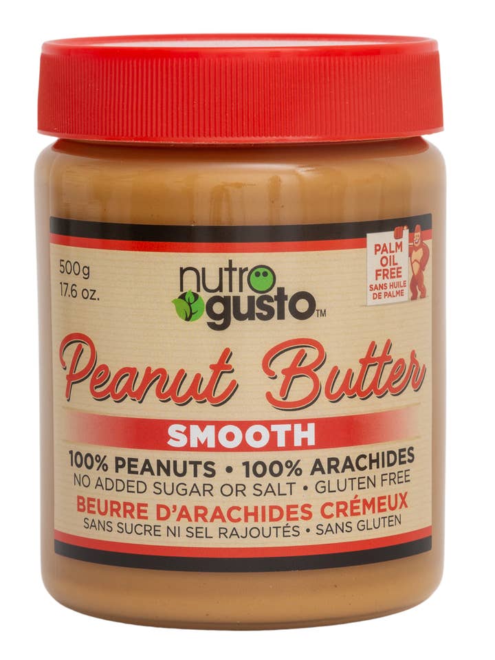 NutroGusto Smooth Peanut Butter 500g for wholesale by NutroGusto