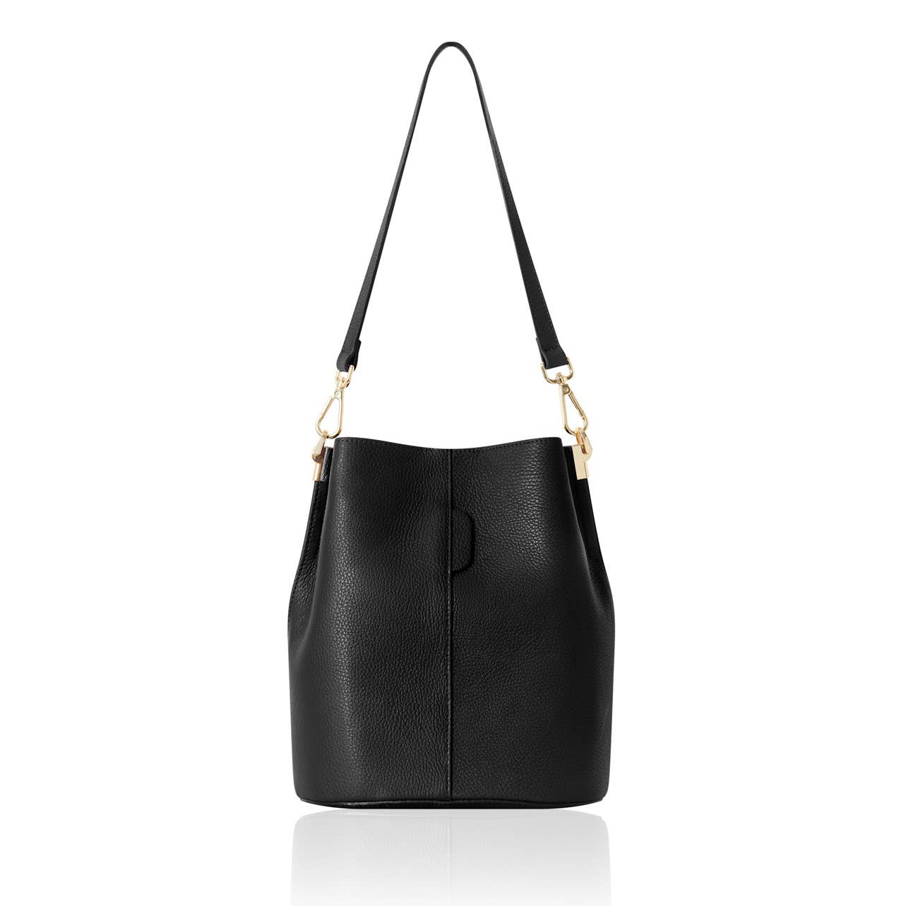 MONTTE DI JINNE - Vendita all'ingrosso Tracolla - Donna - Borsa a secchiello in vera pelle artigianale italiana0