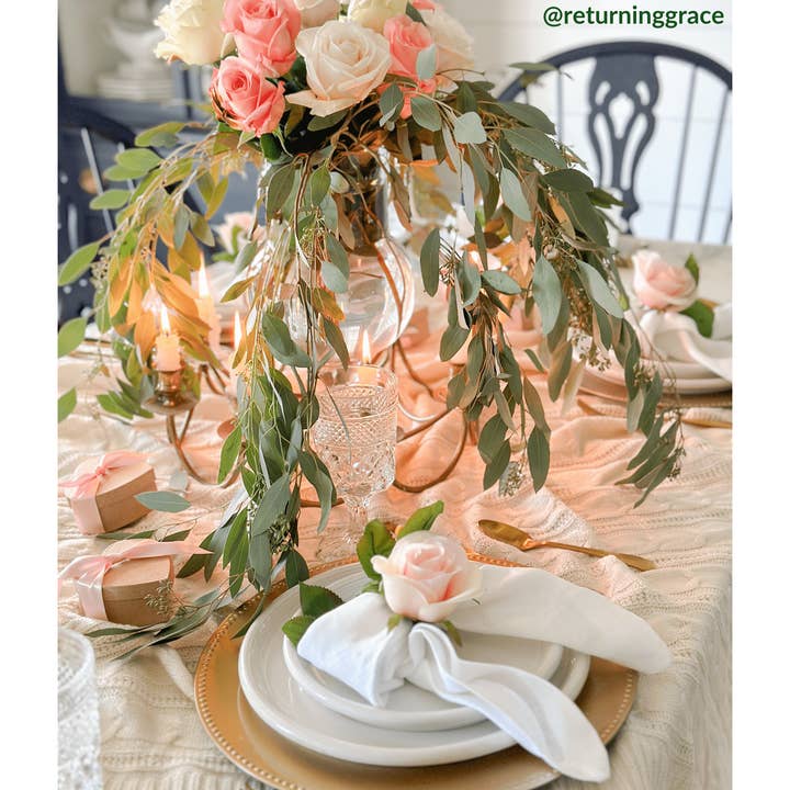 Villeroy & Boch La Classica Linen Napkin, Set of 4 - 21"x21" for wholesale by Threadmade Home