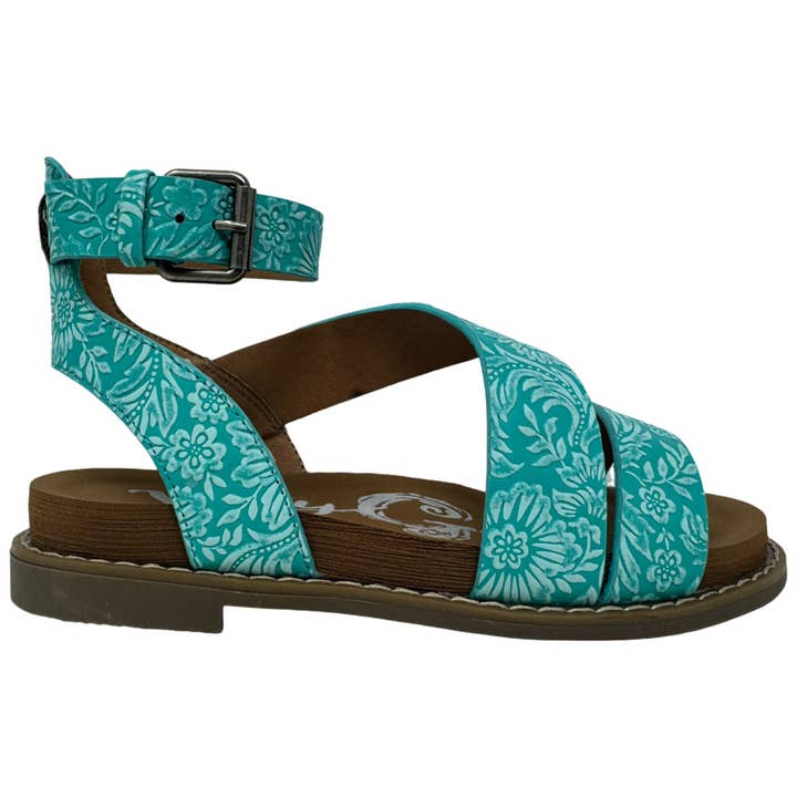 Very G - Wholesale Sandals - Women's - Sylvie Tooled Very G Women's Floral Embossed Sandal