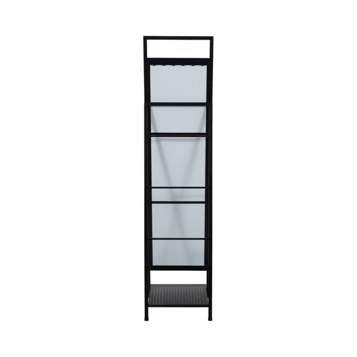 Sagebrook Home - Wholesale Floor Mirror - Floor Mirror - Black Metal Freestanding with Shelf, 63 in.7