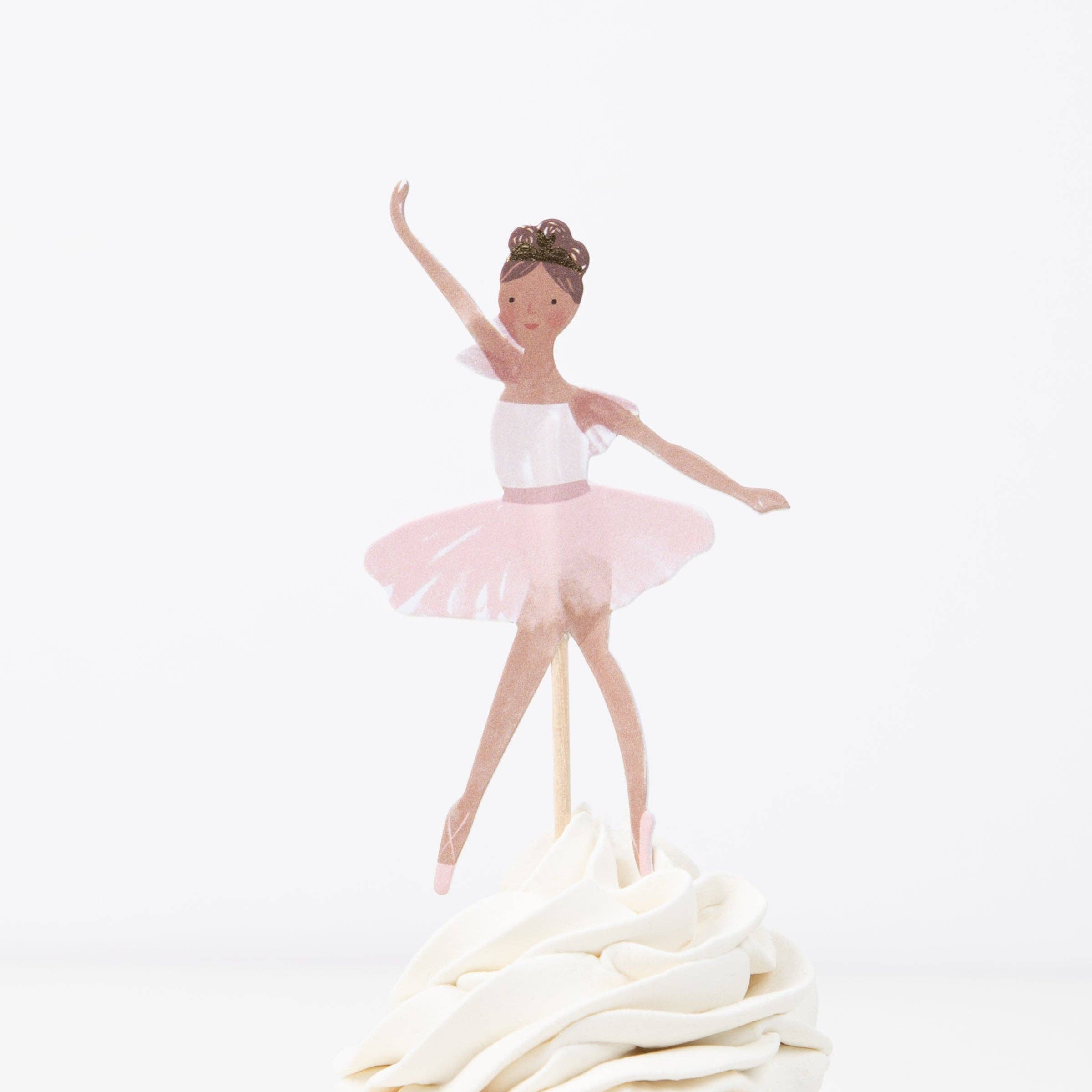 Meri Meri – wholesale Tårta/Cupcake Topper – Ballerina Cupcake Kit4