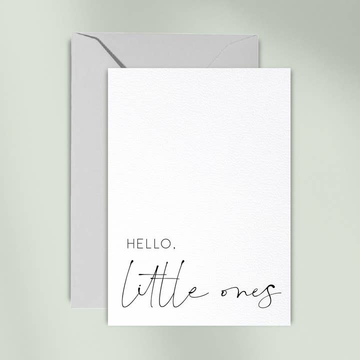 Hello, Little Ones | carte avec enveloppe pour la vente par Debblschebbl Design Studio