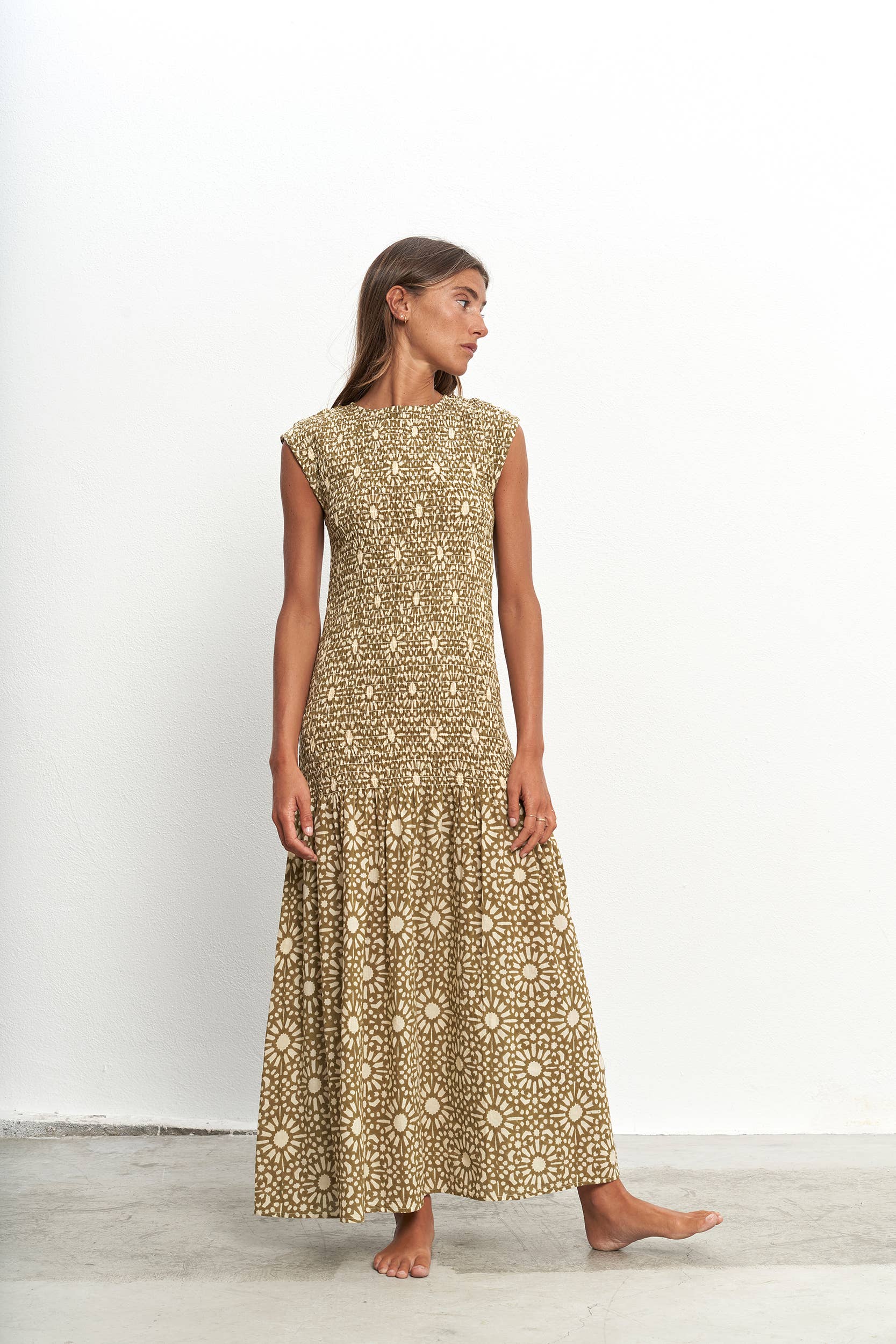 PAR&ESCALA - Wholesale Dress - Women's - EMMA GREEN DRESS2