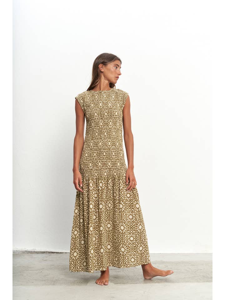 PAR&ESCALA - Wholesale Dress - Women's - EMMA GREEN DRESS2