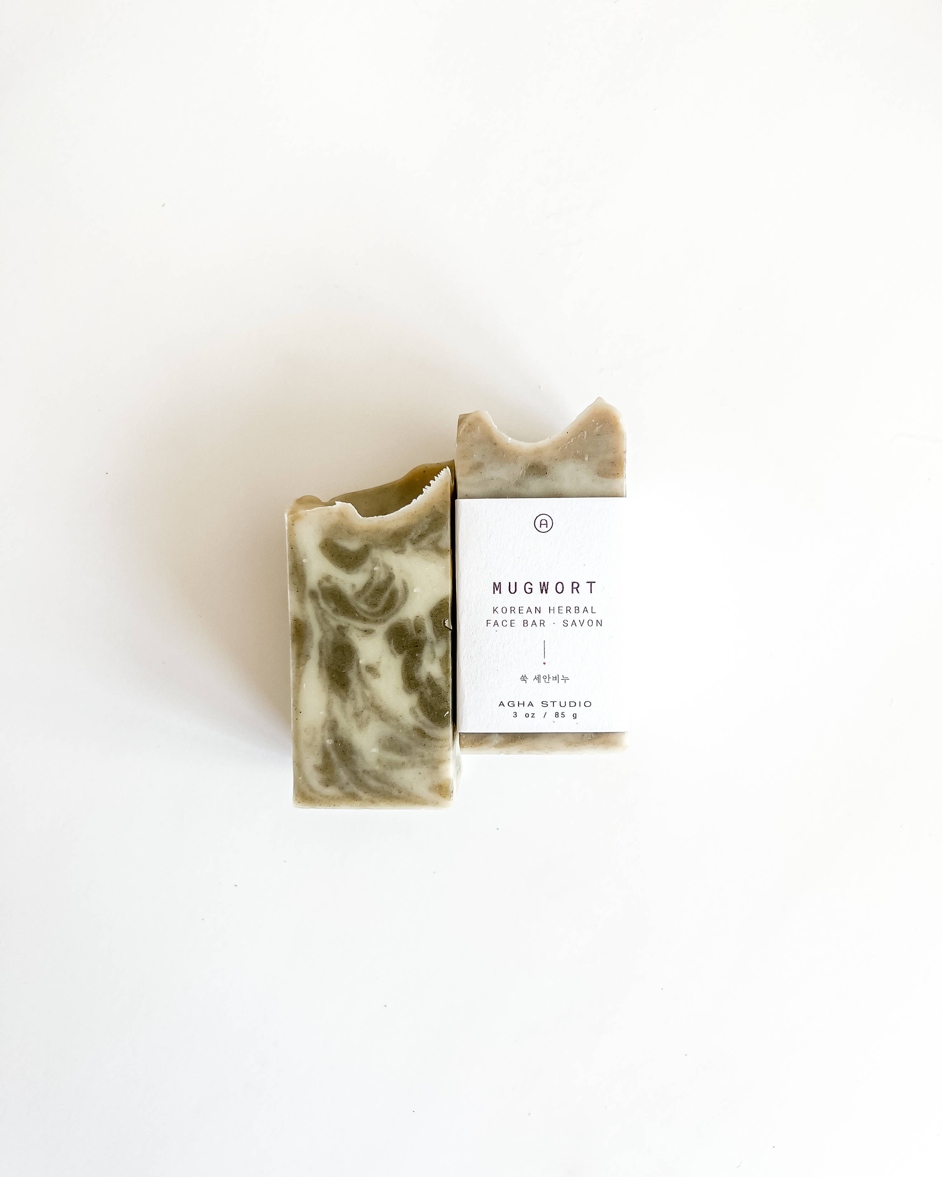 Agha Studio - Wholesale Facial Cleanser - Mugwort Korean Herbal Face Bar