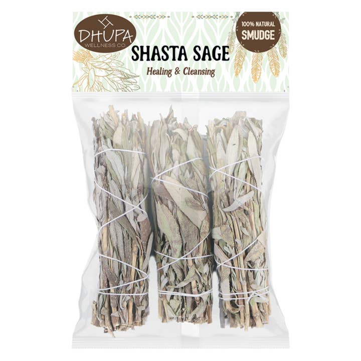 Designs by Deekay Inc. - Wholesale Sage Bundle - Shasta Sage Smudge Stick Retail Bag (4 in.)