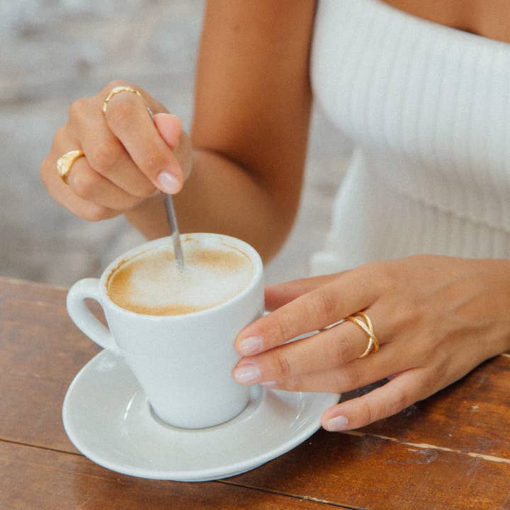 Agapée Jewelry - Vente Anneau/bague à empiler - Bague Alta | Bijoux en or, cadeau imperméable2