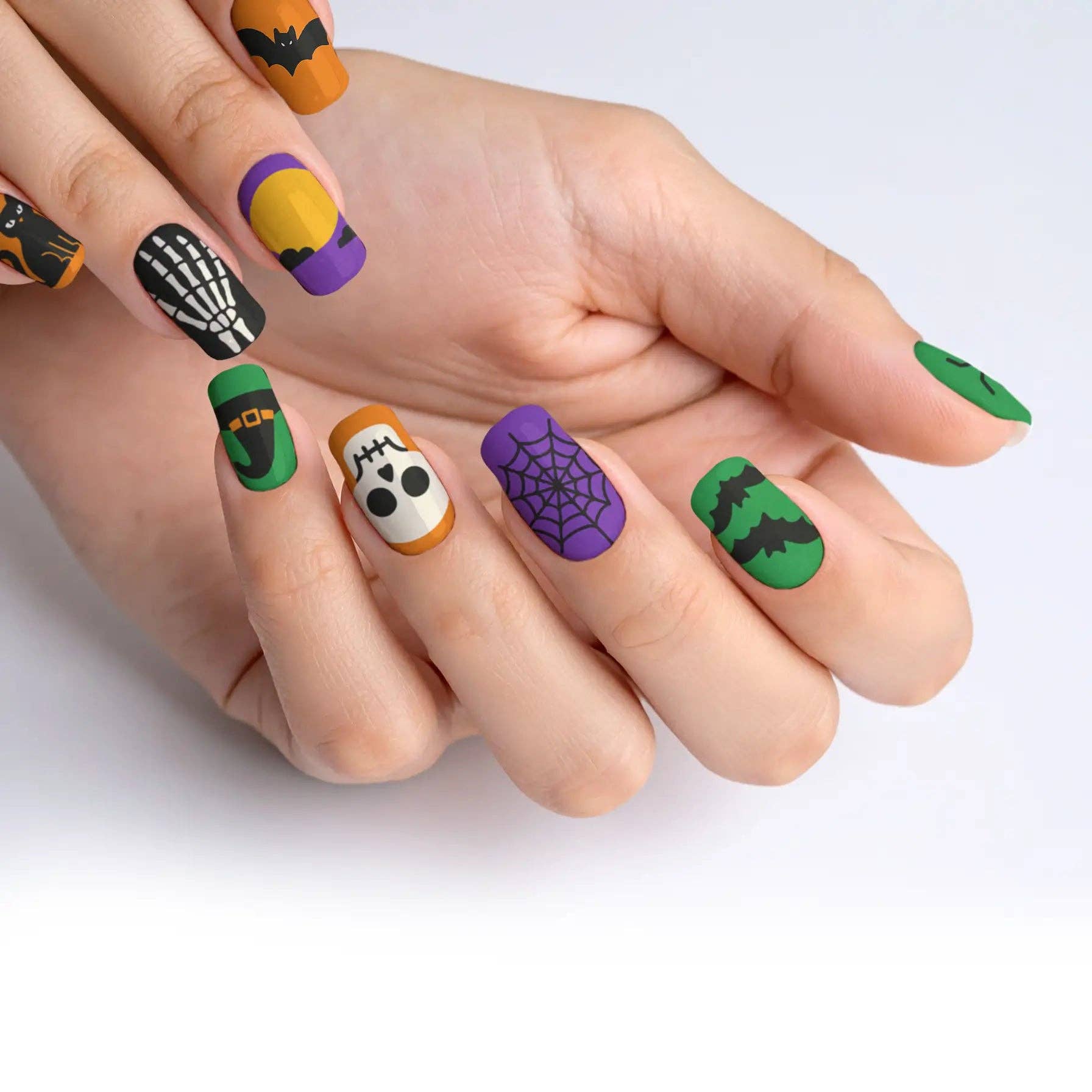 FYNE BODY - Wholesale Press-on/fake nails - Eclipse Enchantment Black Halloween Press-On Nails90