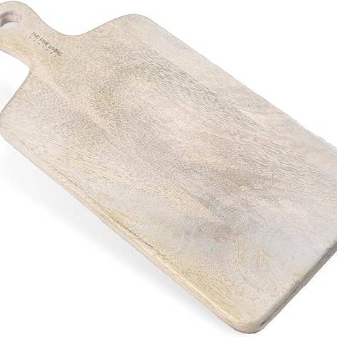 India Wholesale Co - Wholesale Cutting Board - Mango Wood Serving Board White - 16"x7"