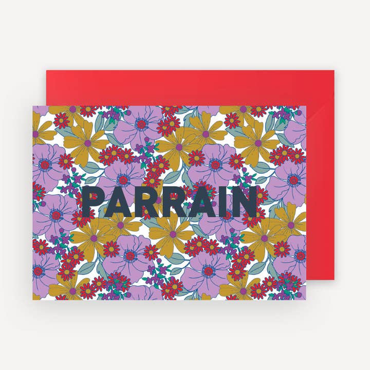 Flower Godfather card for wholesale by Mariisoré