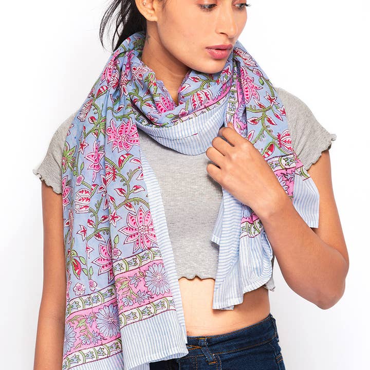 Sevya Handmade – wholesale Wrap - Dam – Sunanda blocktryckta saronger15