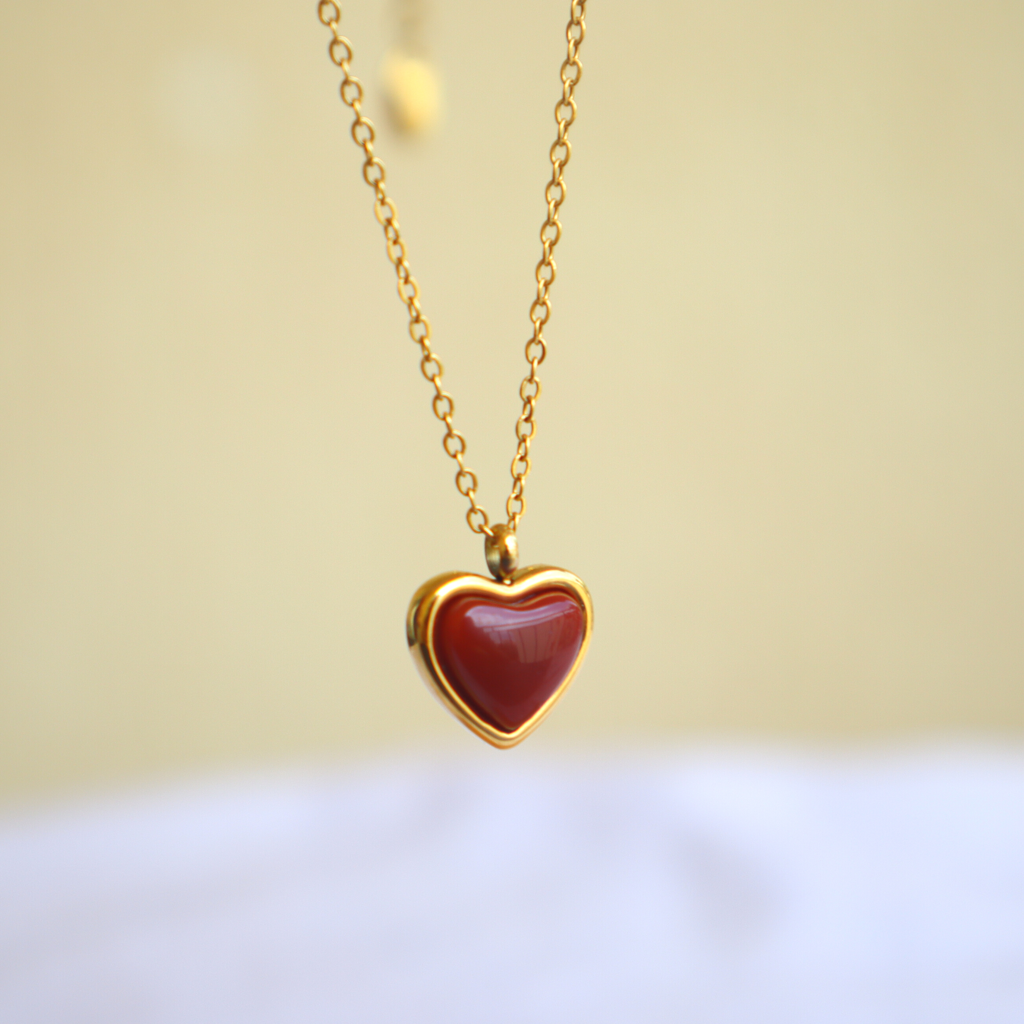 LilAryenne | Jewelry & Suncatchers - Wholesale Pendant/Charm Necklace - Carnelian Heart Necklace - Stainless Steel Crystal Gift Jewelry9