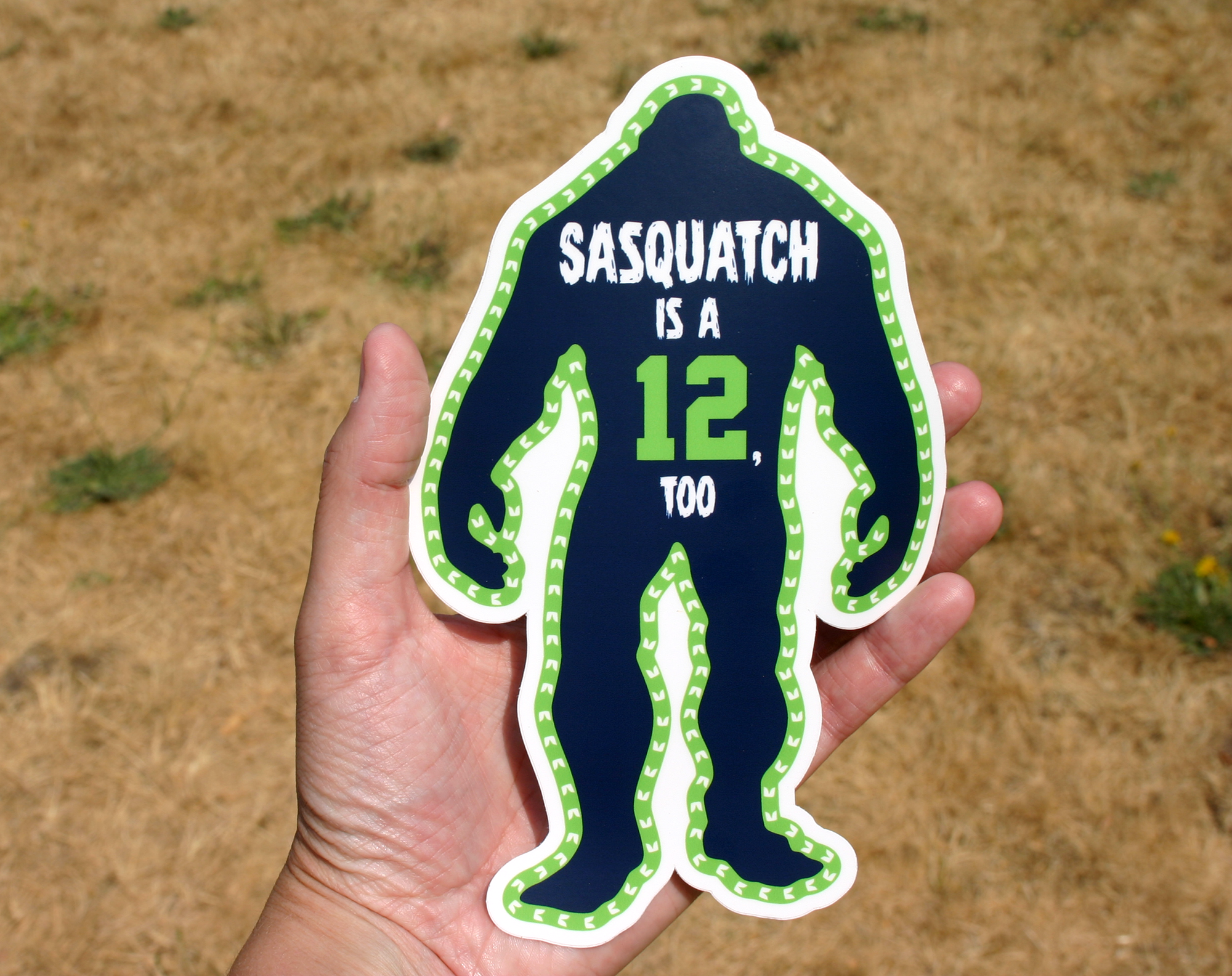 Discovery Stickers - Wholesale Sticker - Sasquatch is a 12 too Vinyl Sticker1