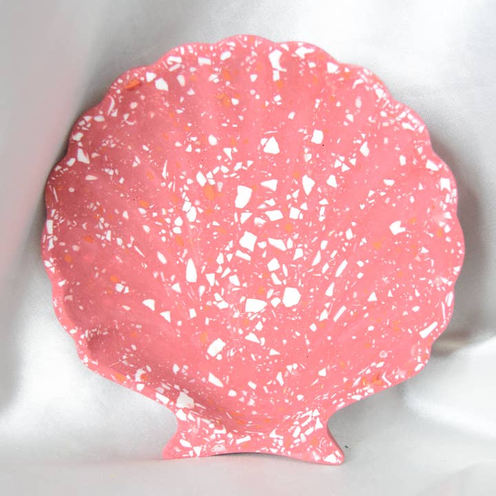 Rowan Jesmonite Shell Dish for wholesale by Fox and Bunny Rise