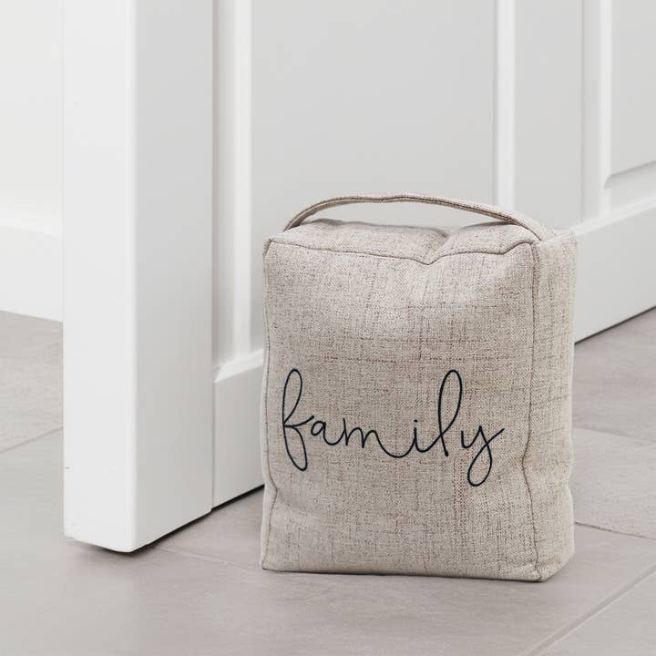 Paris Loft Inc - Wholesale Door Stop - Family Decorative Weighted Fabric Door Stop with Handle1
