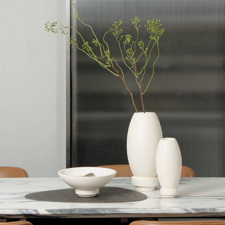 Element Accessories EU - Wholesale Decorative Plate/Dish/Bowl - Innovative Micro Cement Decorative Bowl, White