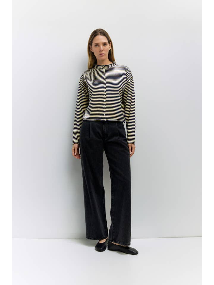 MOD REF - Wholesale Cardigan - Women's - The Elisa Cardigan | Striped Button-Down Cardigan14