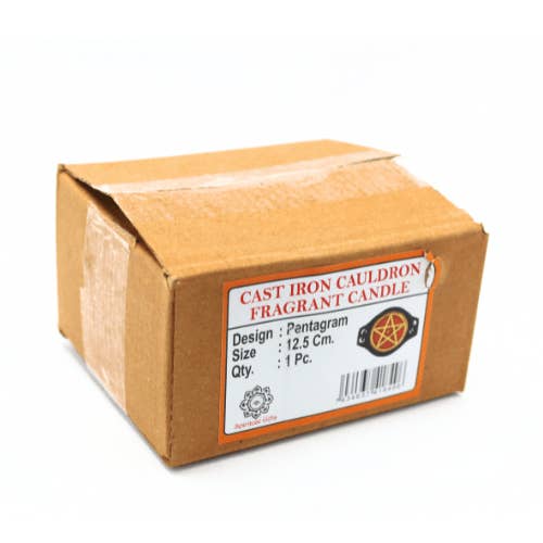 Eastern Trading - Wholesale Jar/Filled Candle - Cauldron Candle Pentagram1