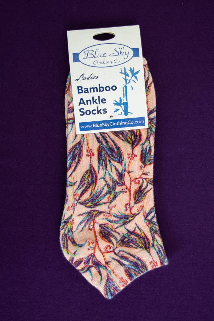 Blue Sky Clothing Co LLC - Wholesale Socks - Women's - Ladies Ankle Bamboo Socks, Assorted Prints7