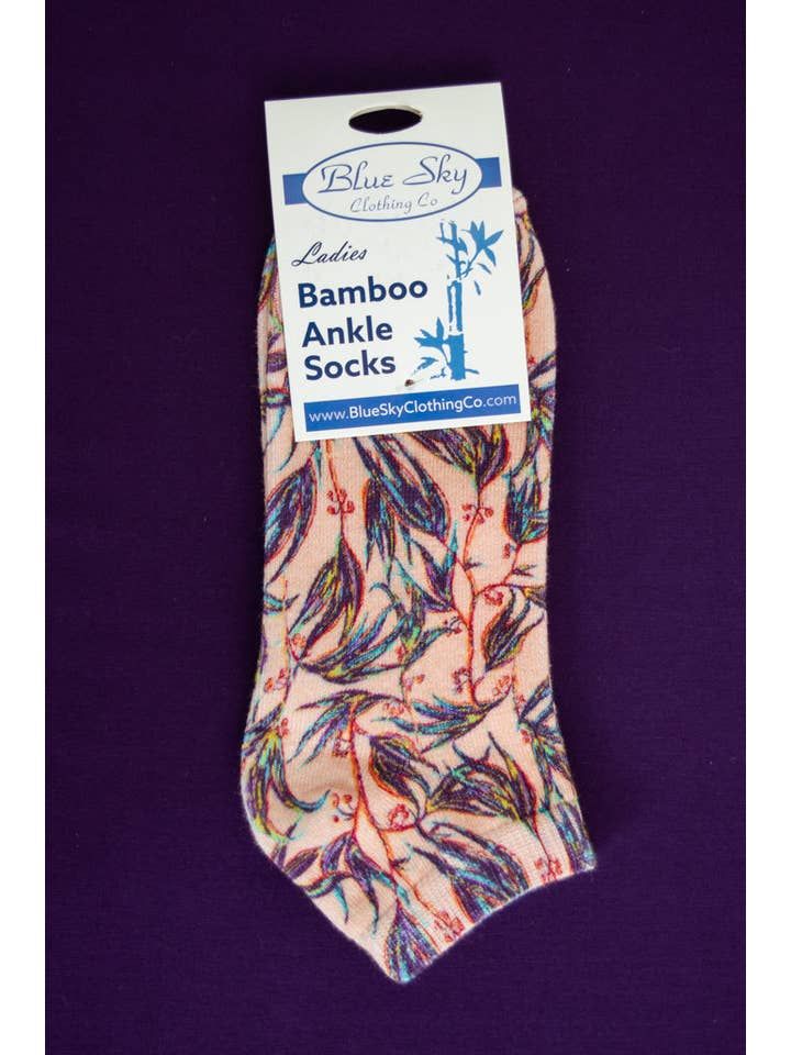 Blue Sky Clothing Co LLC - Wholesale Socks - Women's - Ladies Ankle Bamboo Socks, Assorted Prints7