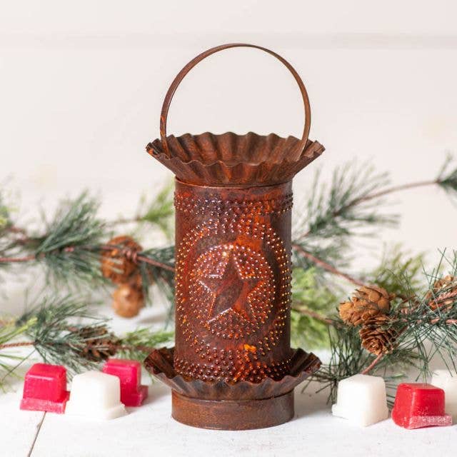 Irvin's Tinware - Wholesale Wax Warmer - Mini Wax Warmer with Regular Star in Rustic Tin1