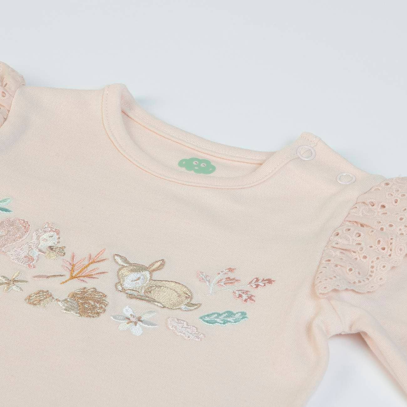 Hellrosa/Rosa 16179 - 2-teiliges Set: Bio-Baumwollshirt mit Ärmeln und Cordhose - AW 24/25 für den Großhandel auf Faire2