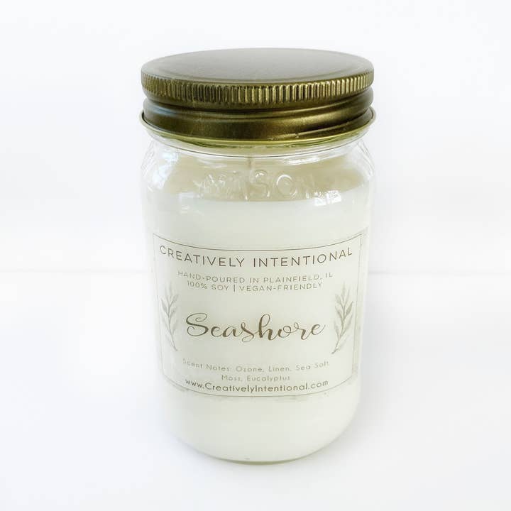 Seashore Soy Candles for wholesale by Creatively Intentional Candle Co.