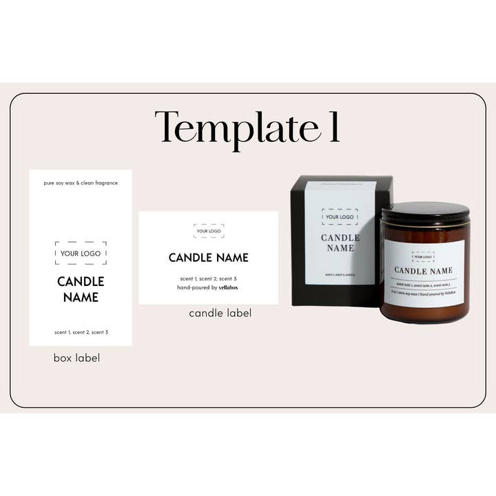 Vella & Co. by Vellabox - Wholesale Jar/Filled Candle - Custom 8oz Soy Candle – Jar, Scent & Label Options5