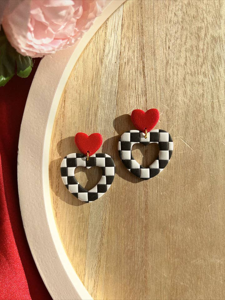Valentine's Day Earrings | Clay Earrings | Handmade Earrings for wholesale by Made For More