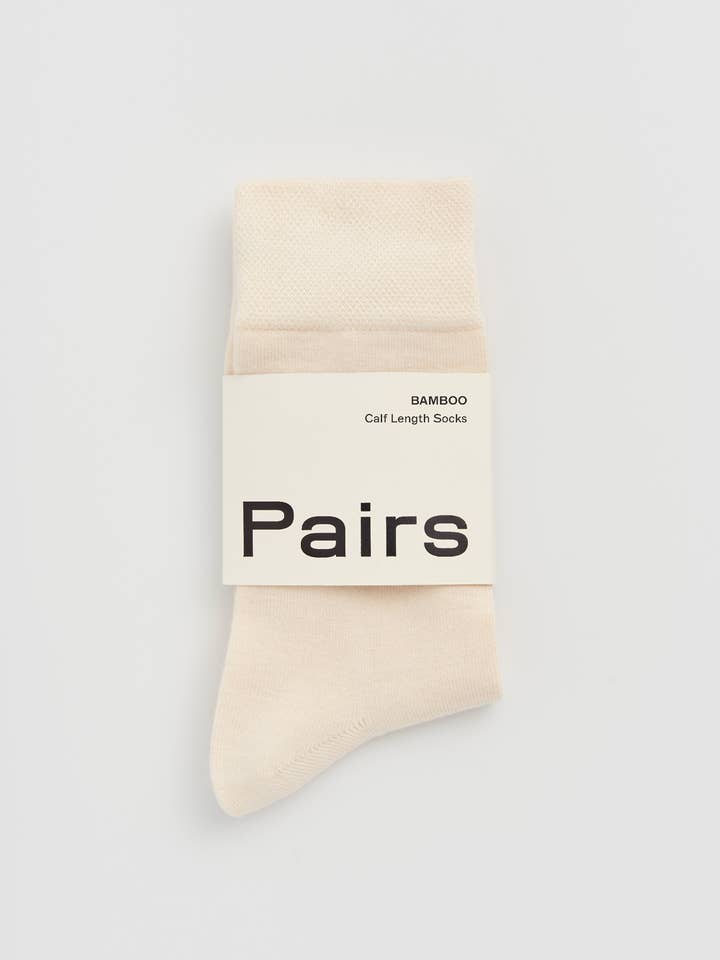 Clotted Cream Bamboo Socks for wholesale on Faire2