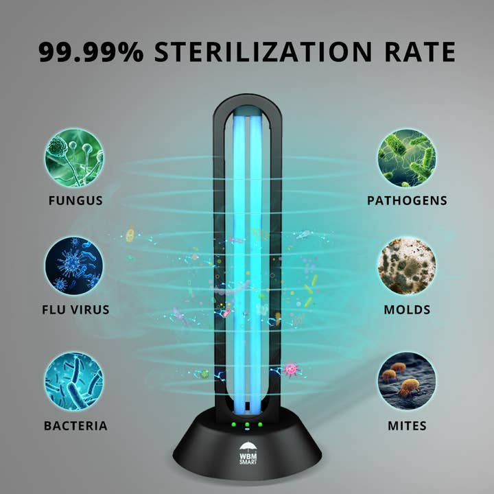 WBM LLC - Wholesale Air Humidifier - WBM SMART UV Sterilizer Light - 40W Remote Control5