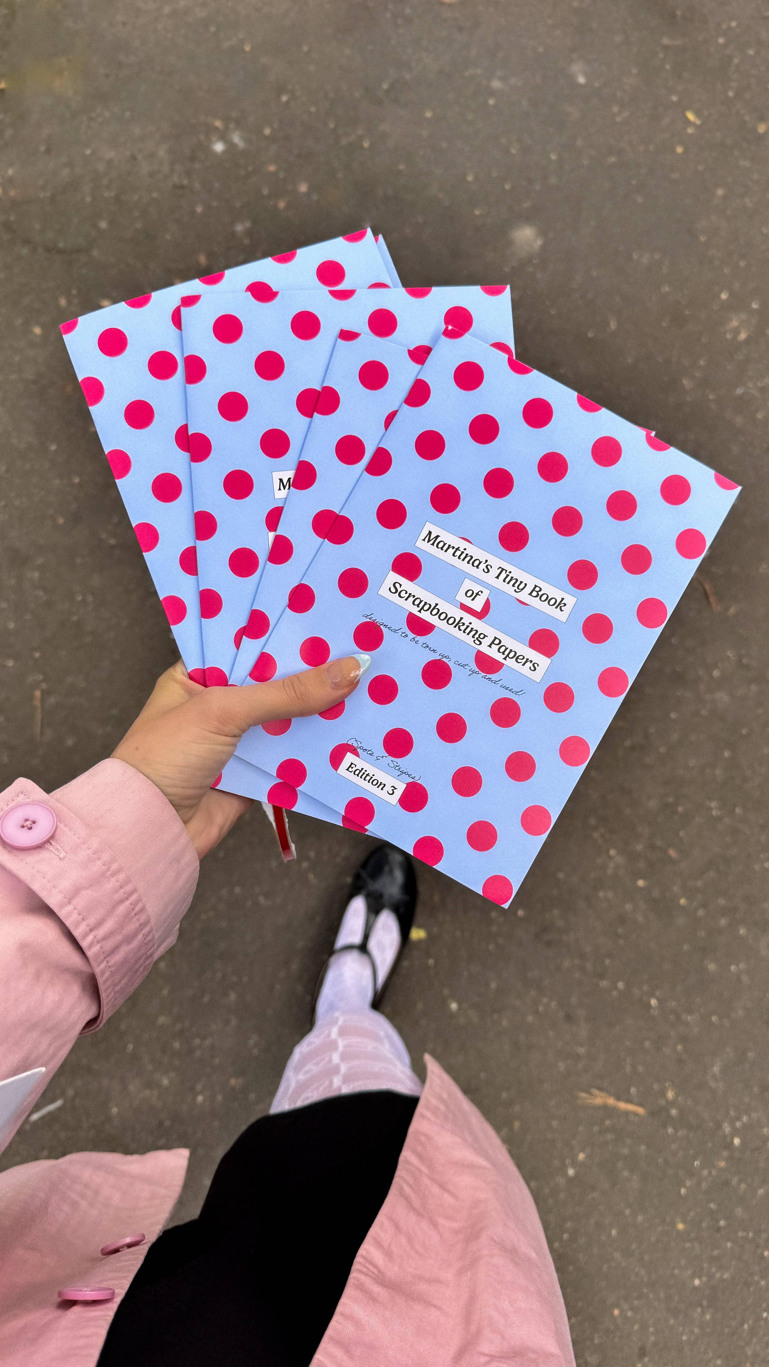 TINYSTORE - Wholesale Scrapbook - Martina’s Tiny Book of Scrapbooking Papers (Edition 3: Spots & Stripes!)