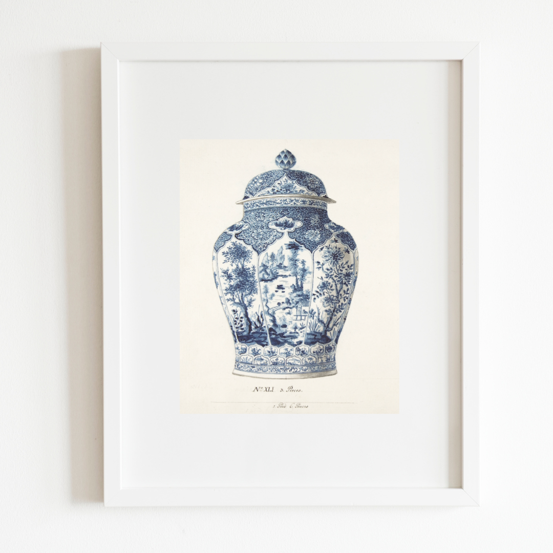 Sea to Skye - Wholesale Art Print - Chinoiserie Vase Antique Art Print3