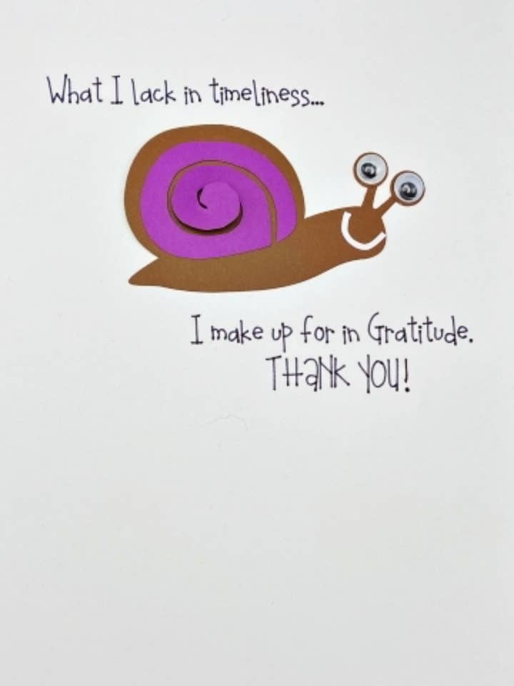 Merci Escargot pour la vente par niqueCards