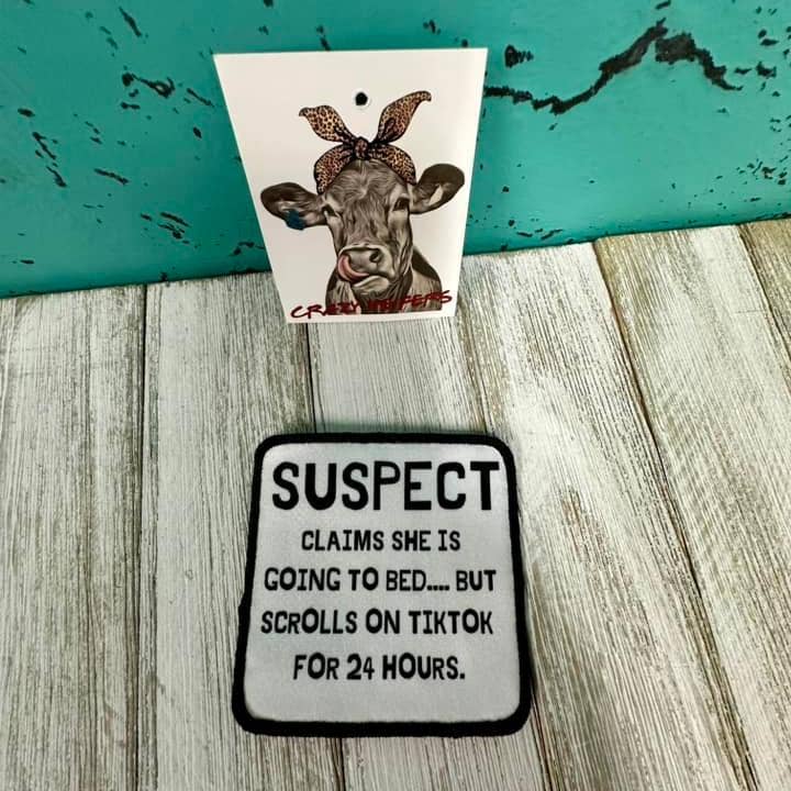 Crazy Heifers Wholesale - Wholesale Patch - DTF Patches Suspect-Iron on: Custom Option Available6