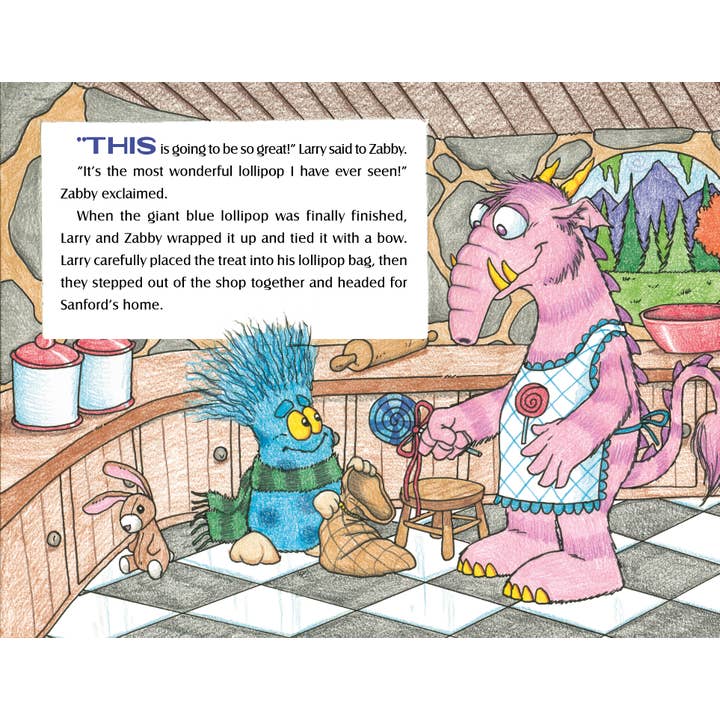 Schiffer Kids – Early Reader Book (6-8) por atacado – O monstro pirulito encontra Clem, o desajeitado2