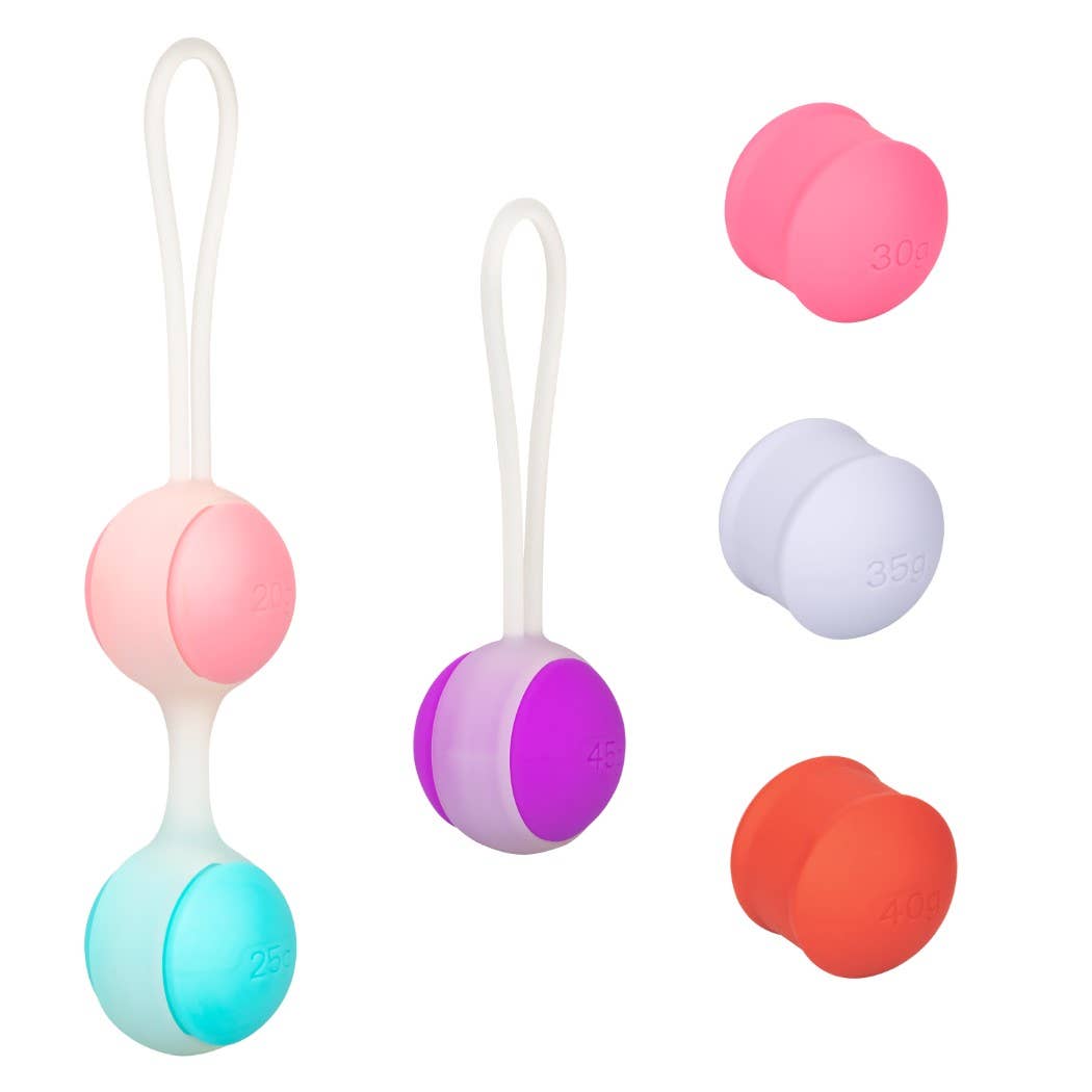 CalExotics - Wholesale Sex Toy - She-ology® Interchangeable Weighted Kegel Set9
