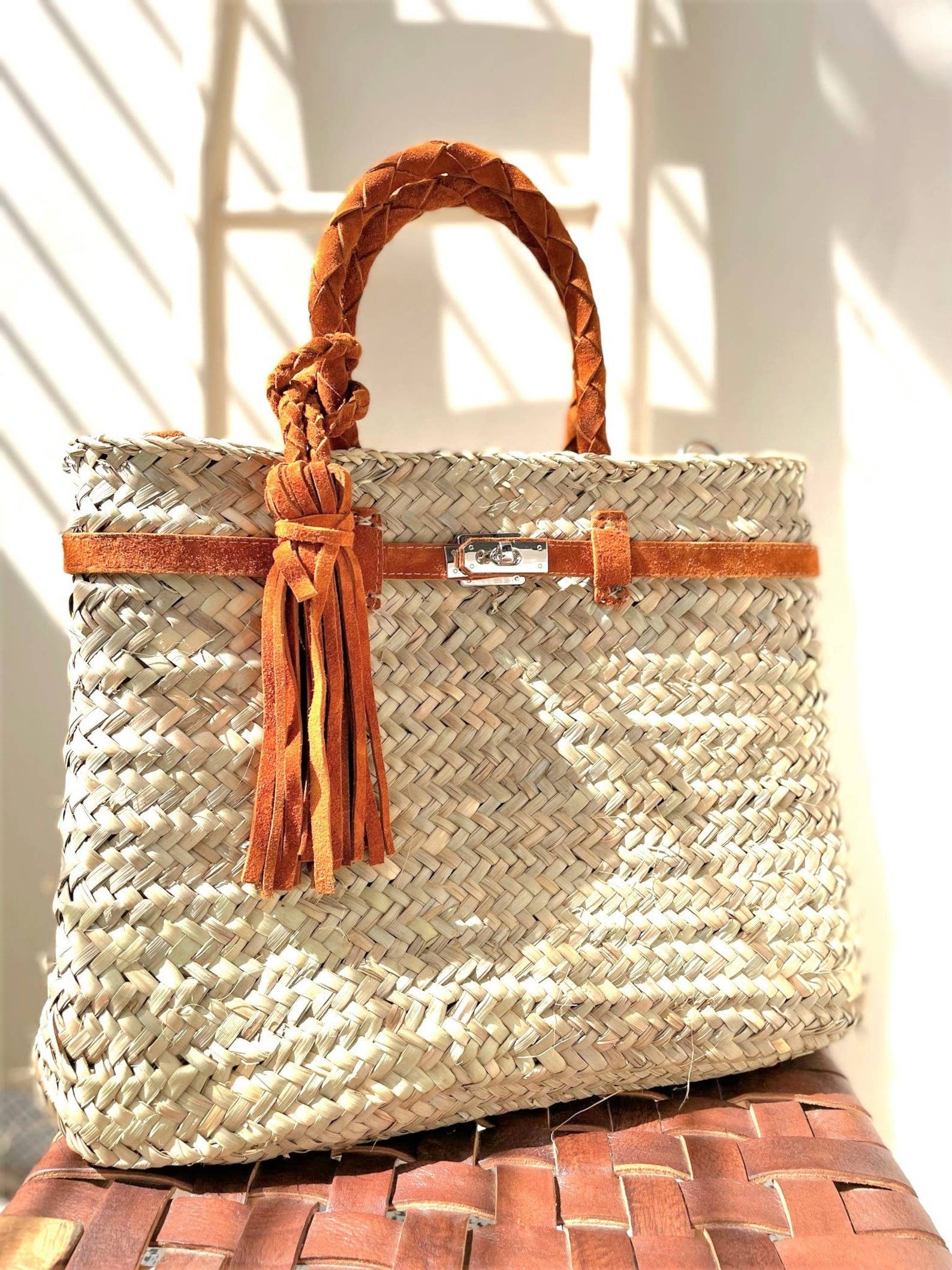 martitec – wholesale Strandväska – Korgväska med flätade mockahandtag och shoppingväska1